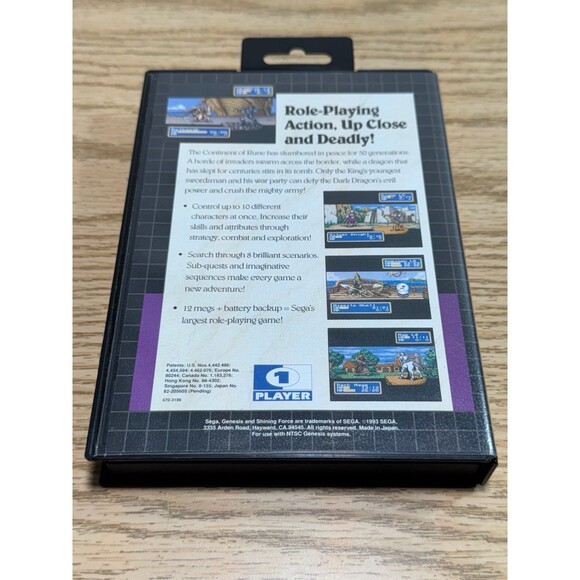 Shining Force (Sega Genesis, 1992) Genuine Tested Complete CIB Nice - Picture 3 of 3